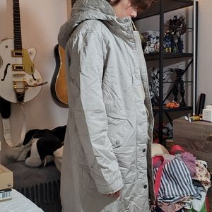 Divided by H&M linex faux shearling hooded Parka